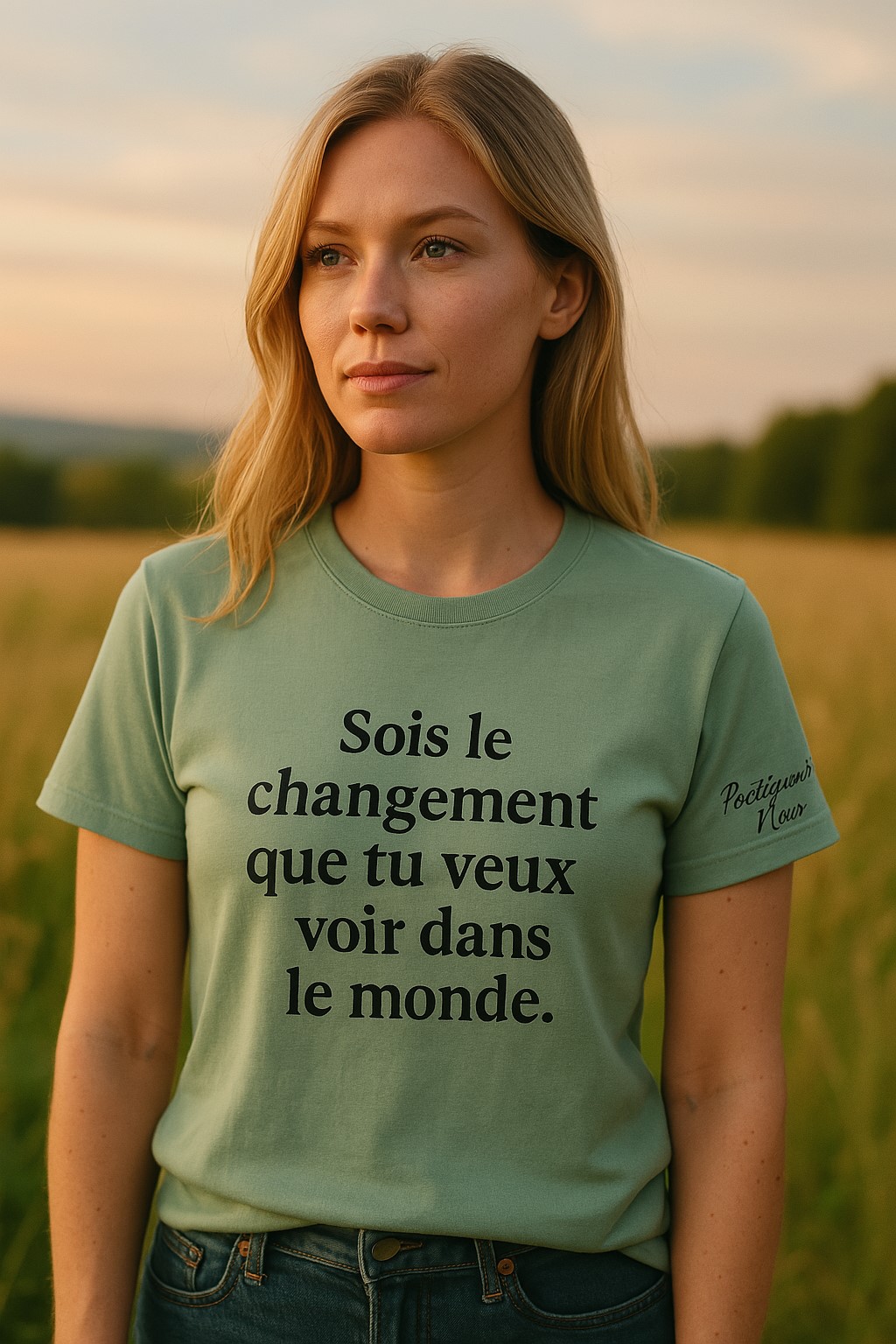 Sois le changement – Tee-shirt mode engagée